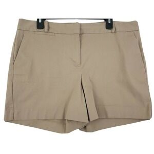 Talbots ~Woman Size 16~ Beige Khaki Perfect Short Cotton Blend.